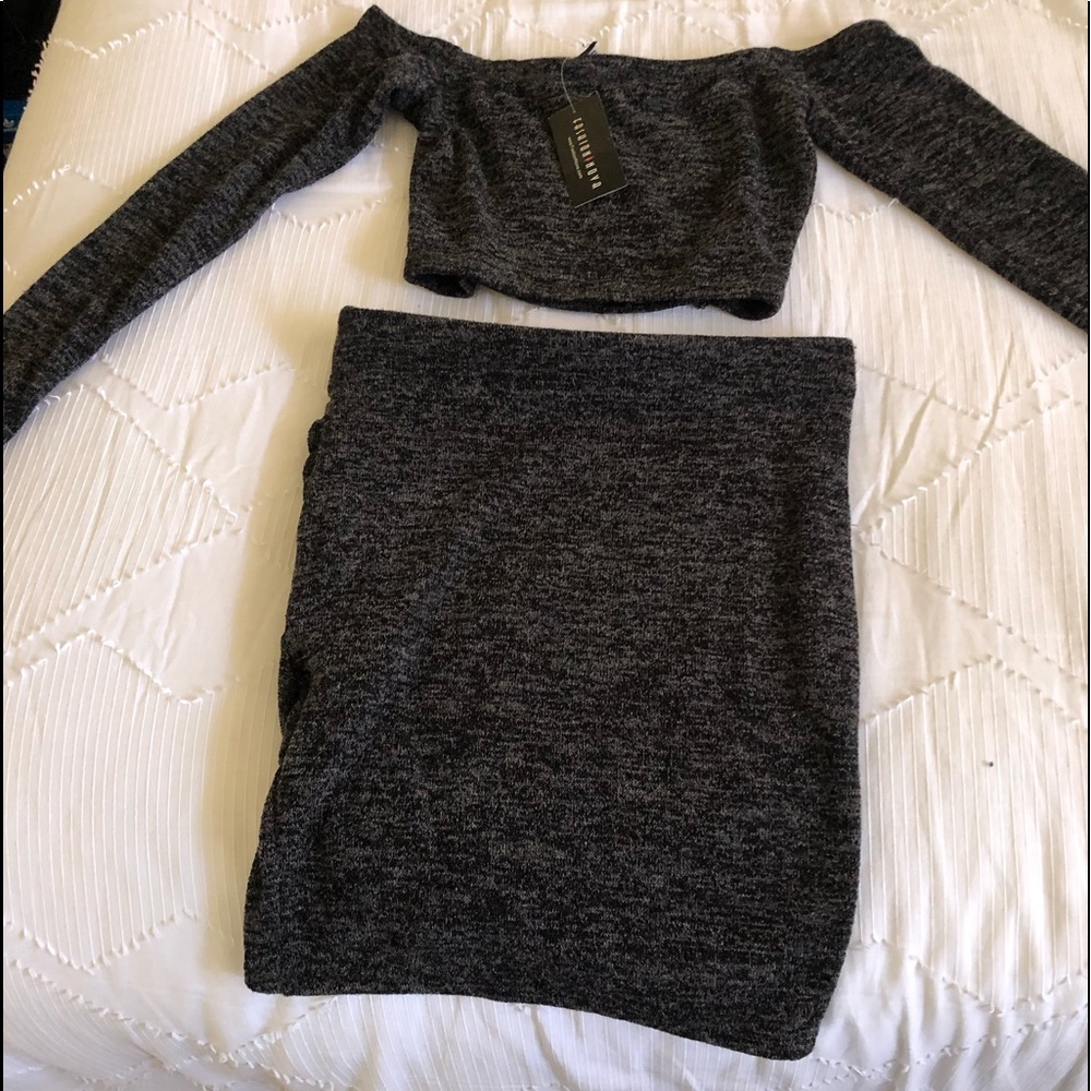 Fashion nova owen off shoulder skirt